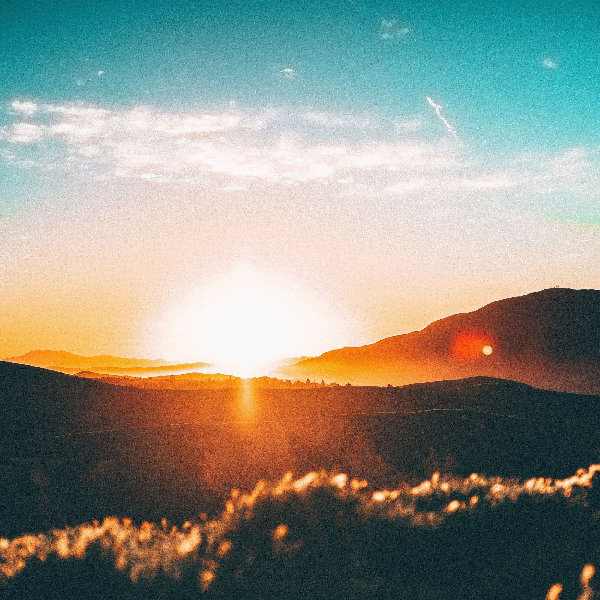 sunrise sunset mountains